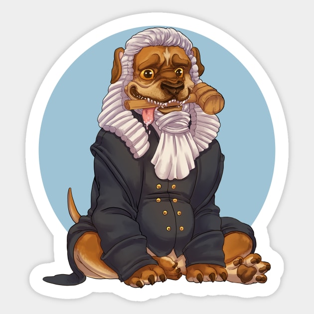 Judge Brutor (Rusty Quill Gaming) Sticker by Rusty Quill